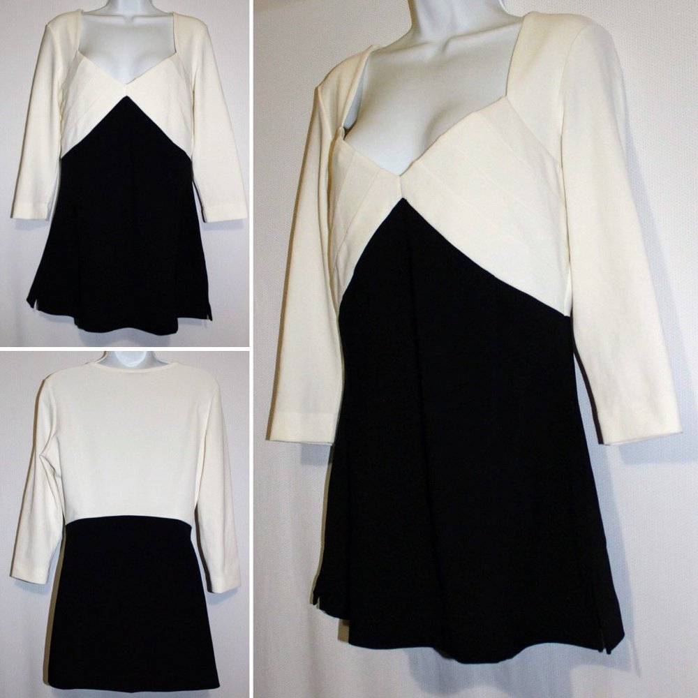 Women's Vintage 1980's Boston Proper, Low Cut, Blouse; Size M